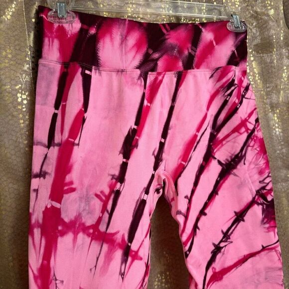 PINK Victorias Secret Tie Dye Seamless High Waist Full Length Legging Large - Picture 3 of 8